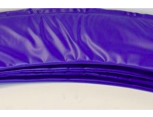 A wide purple american safety pad with buckles